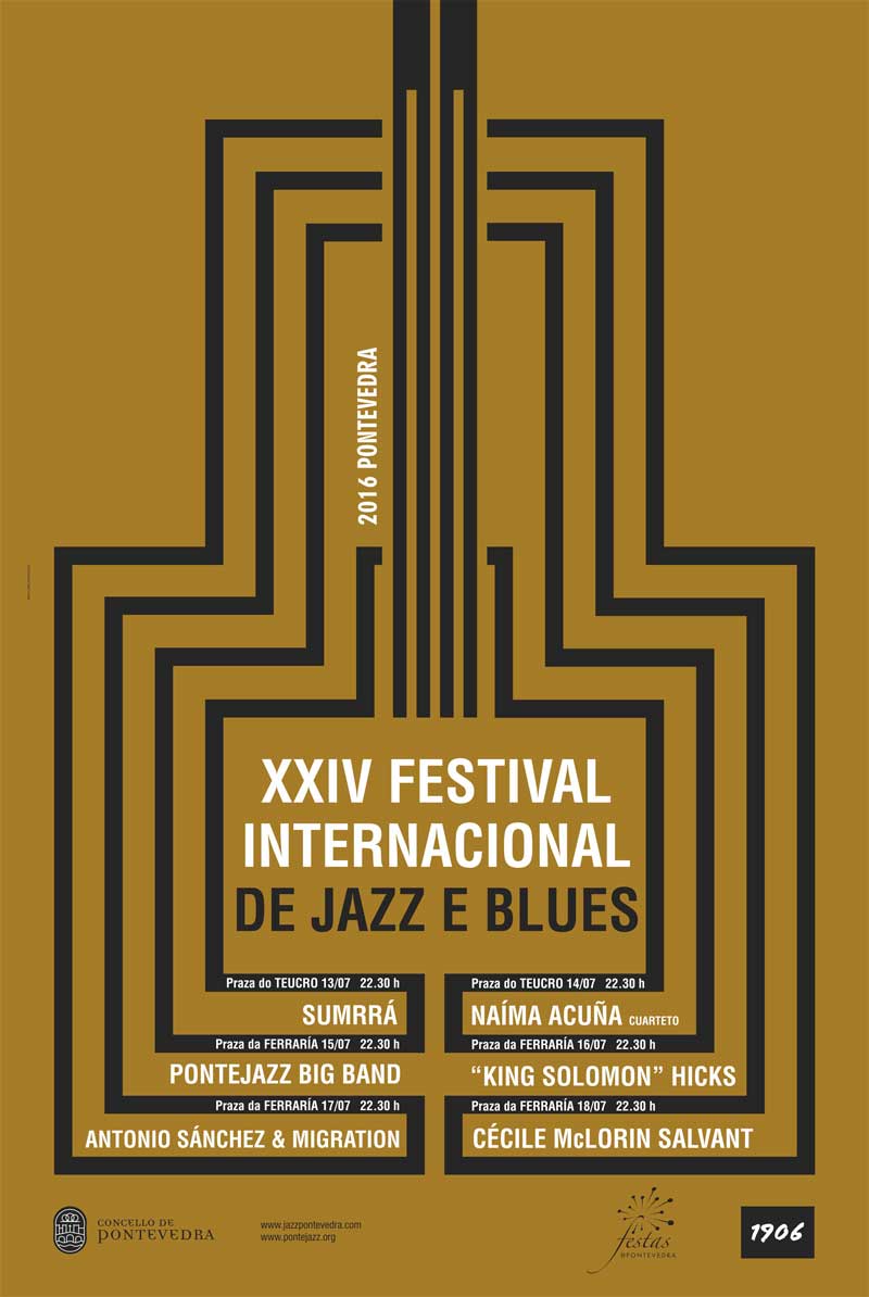 cartel festival de jazz 2016 Pontevedra